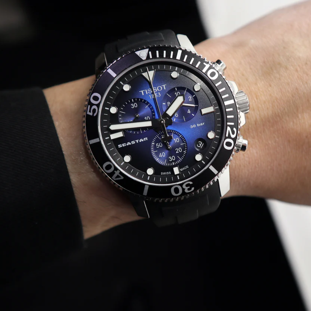 Montre chronographe Tissot Seastar 1000 pour homme - T120.417.17.041.00 Montre chronographe Tissot Seastar 1000 pour homme - T120.417.17.041.00