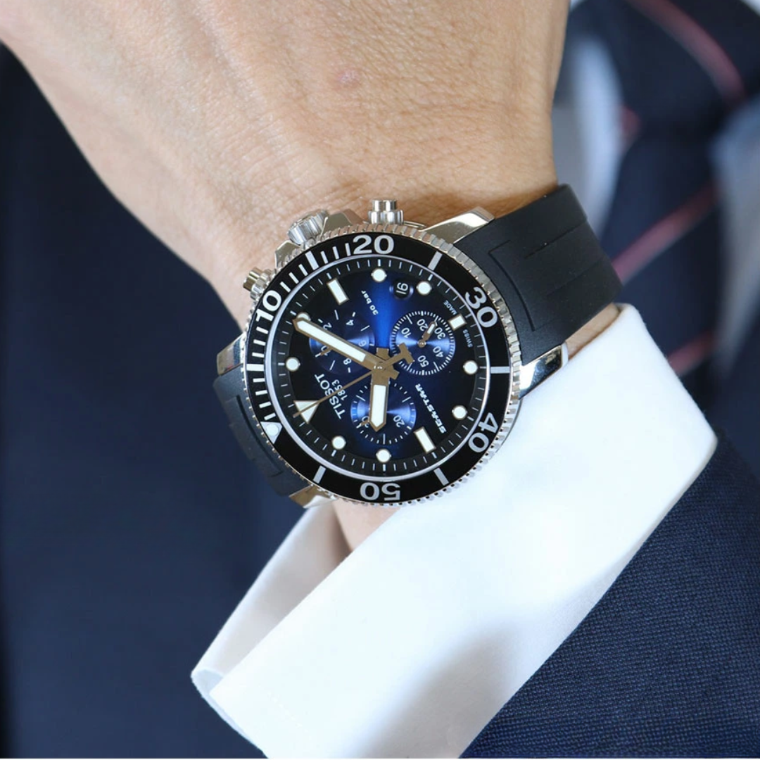 Montre chronographe Tissot Seastar 1000 pour homme - T120.417.17.041.00 Montre chronographe Tissot Seastar 1000 pour homme - T120.417.17.041.00