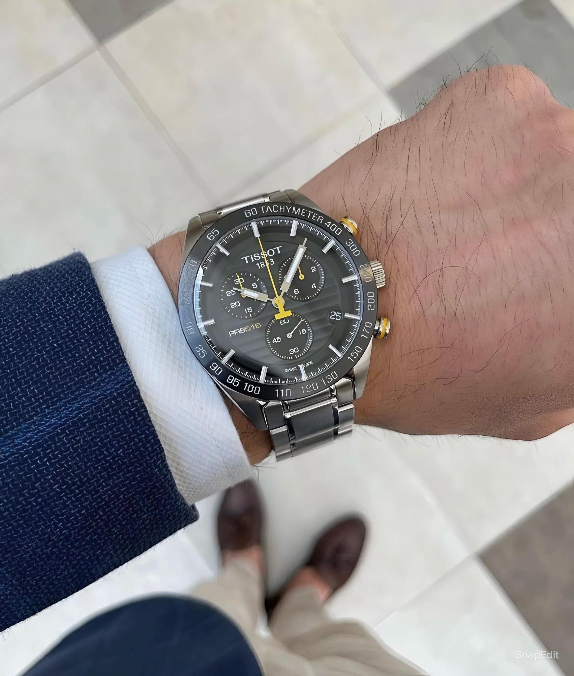 Montre chronographe Tissot PRX 516 pour homme -T100.417.11.051.00 Montre chronographe Tissot PRX 516 pour homme -T100.417.11.051.00