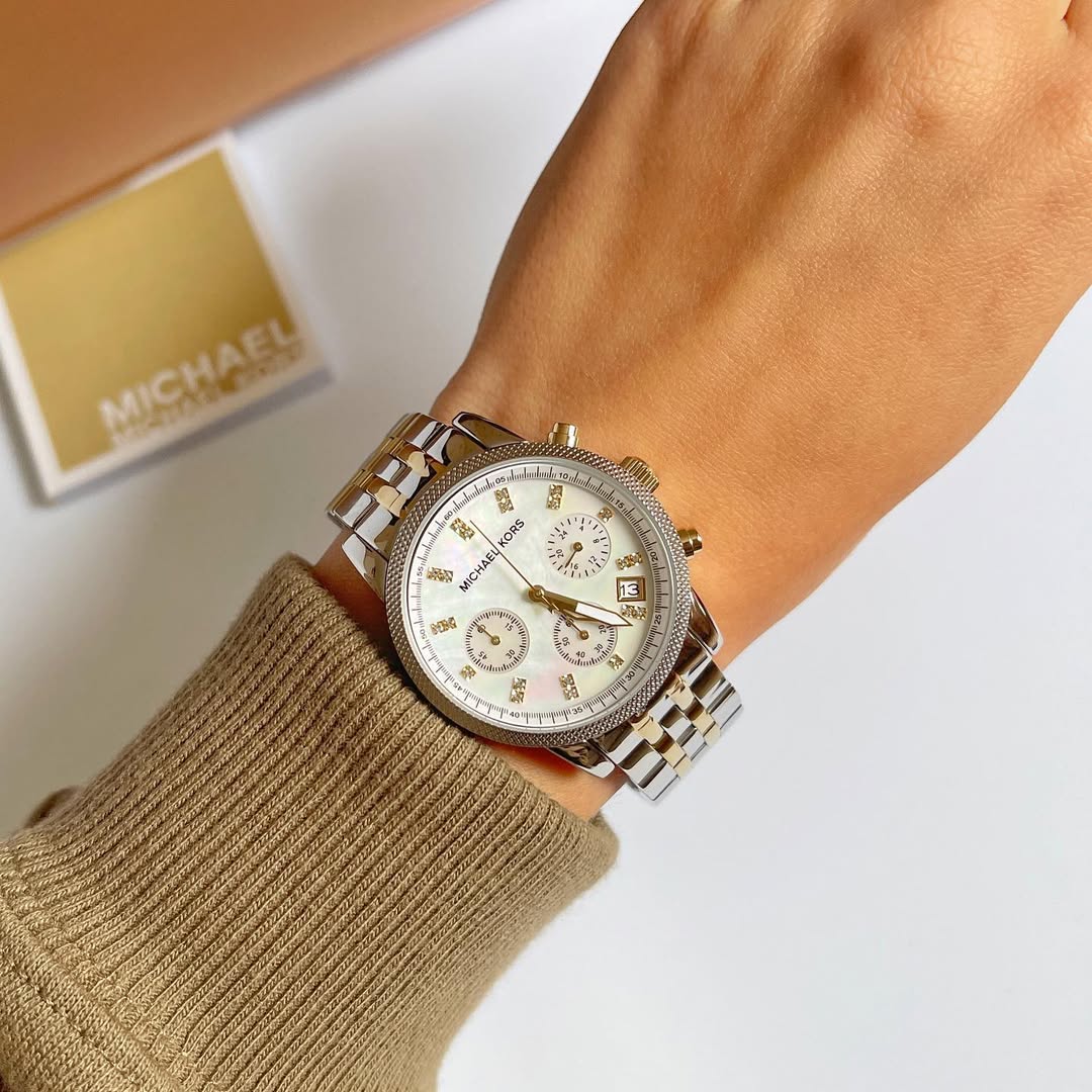 Michael Kors Montre Femme Two-tone MK5057 Michael Kors Montre Femme Two-tone MK5057