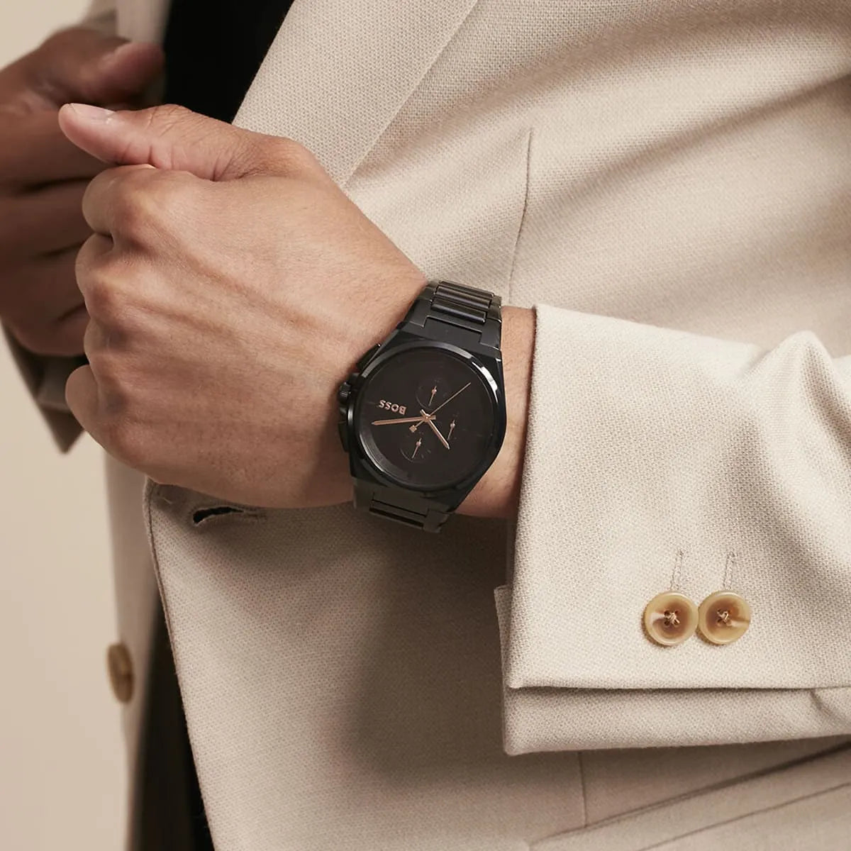 Montre HUGO BOSS Pour Hommes Steer 1514068 Noire
