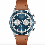 Hugo Boss Santiago pour homme en cuir tabac 1513860