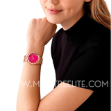 Montre femme Michael kors Lennox rose MK7462
