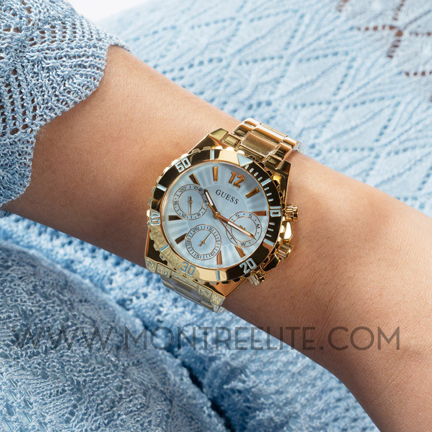 Guess Montre Phoebe Or pour femmes GW0696L2
