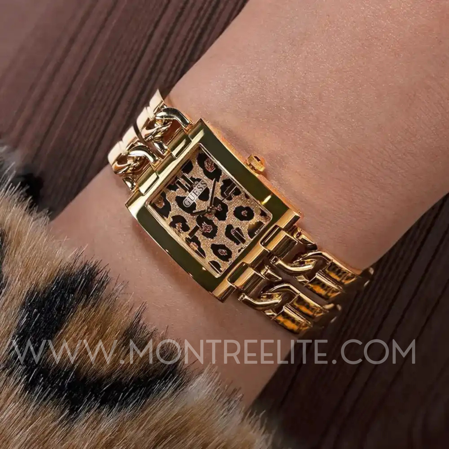 Montre GUESS Léopard pour Femme  - GW0807L2