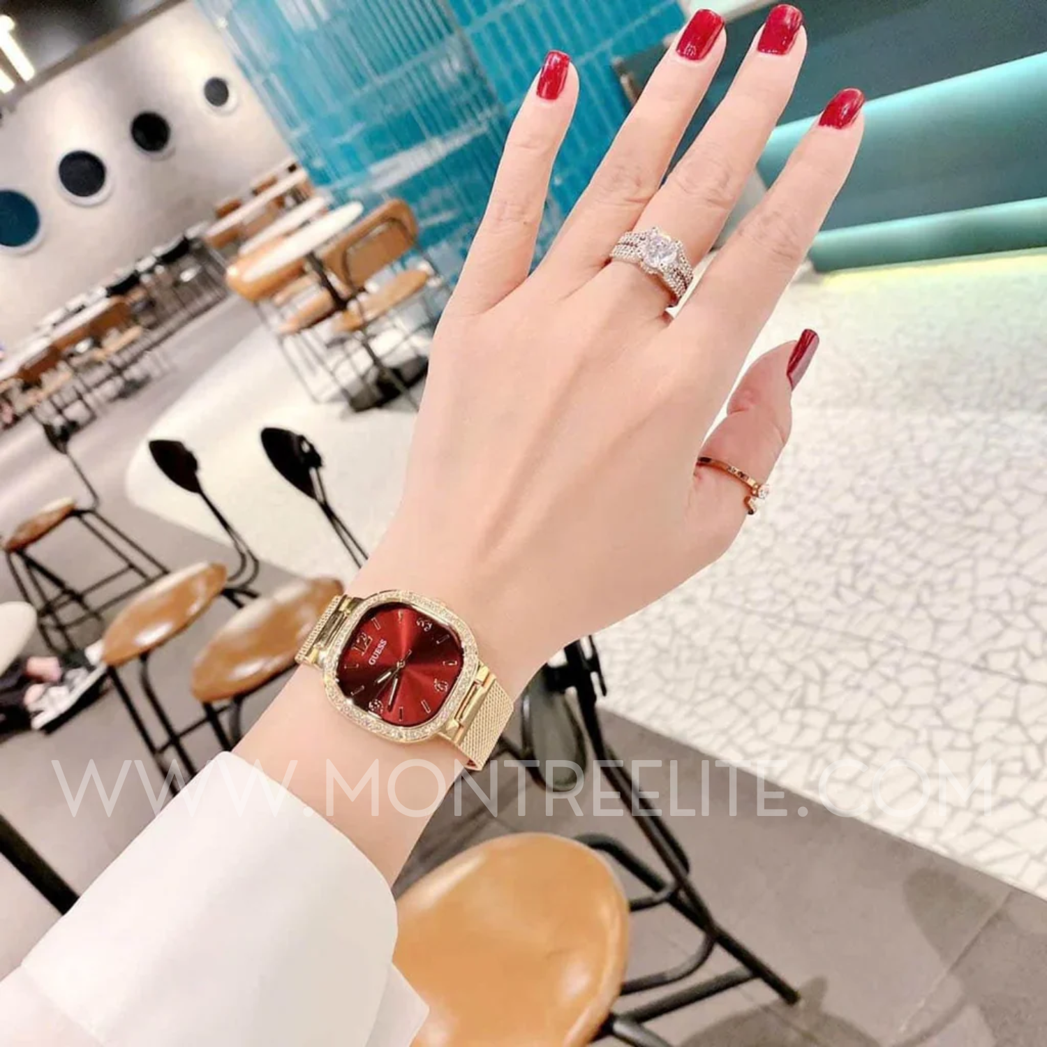 GUESS Ladies Gold Analog Watch - GW0354L4