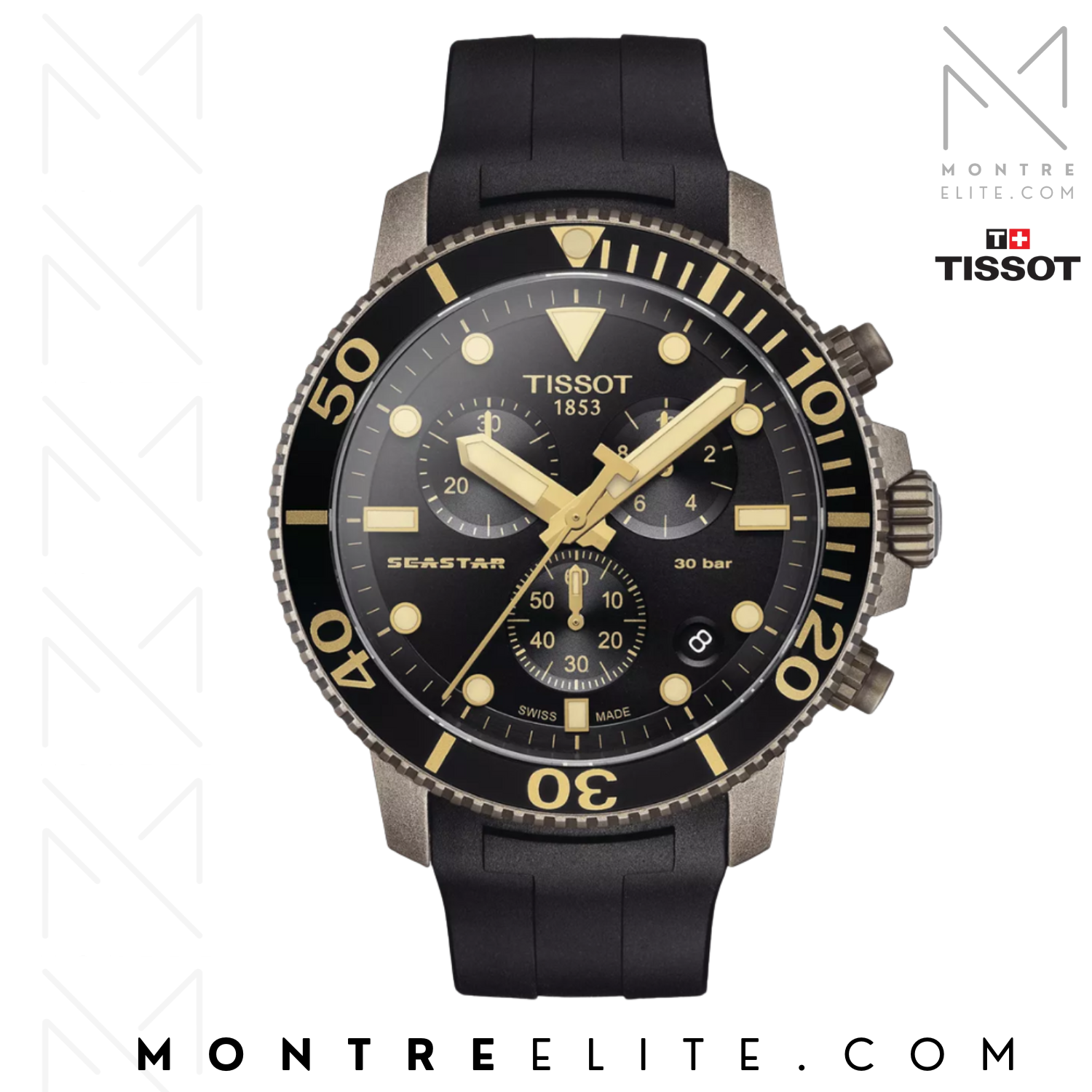 Montre chronographe Tissot Seastar 1000 pour homme - T120.417.37.051.01