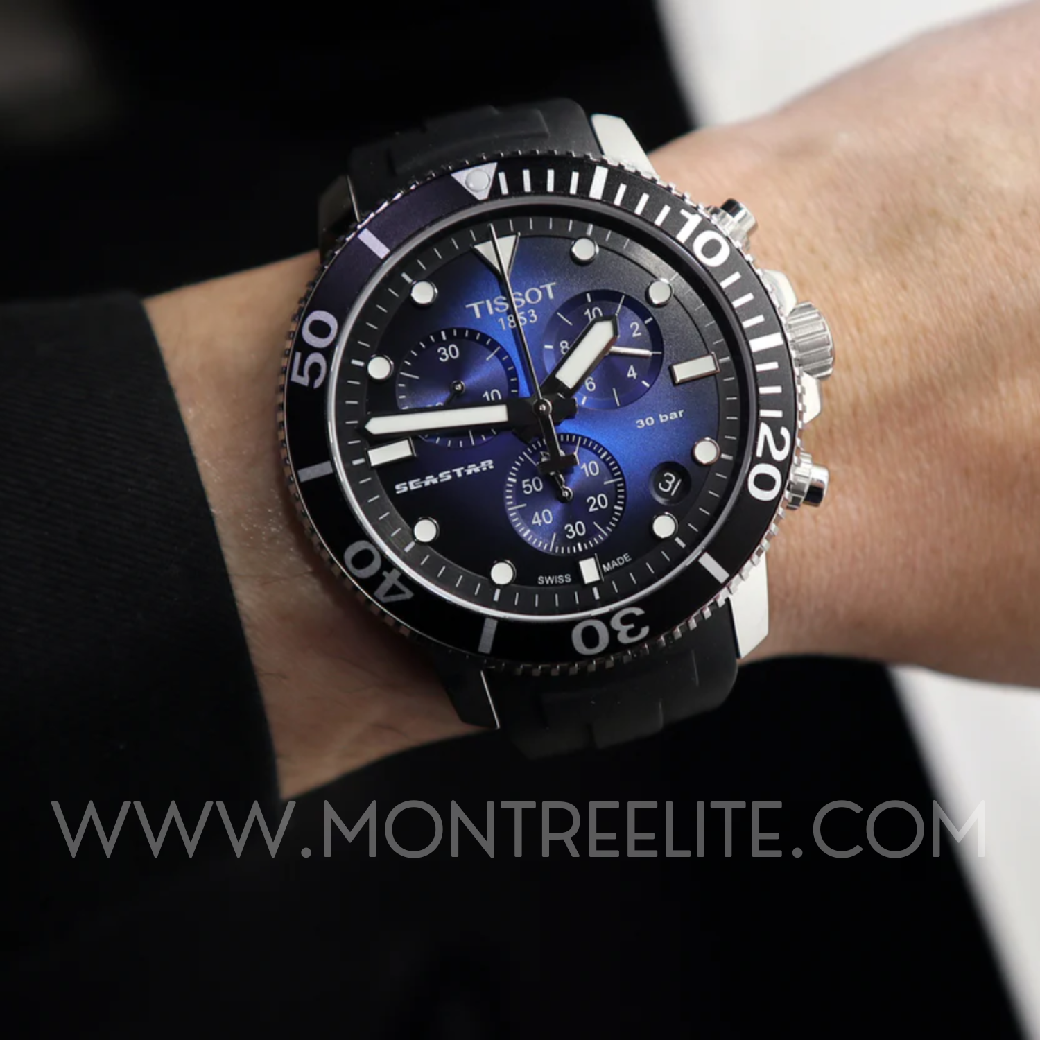 Montre chronographe Tissot Seastar 1000 pour homme - T120.417.17.041.00