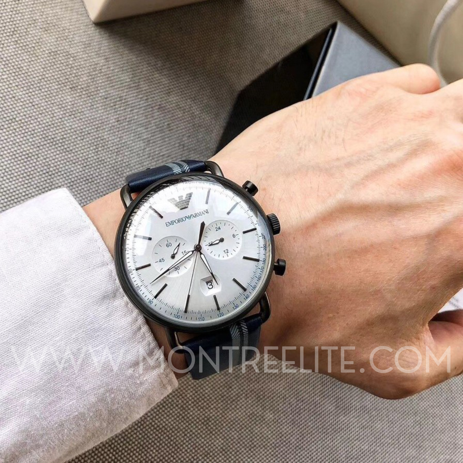 Montre Emporio Armani Aviator Pour Hommes - AR11202
