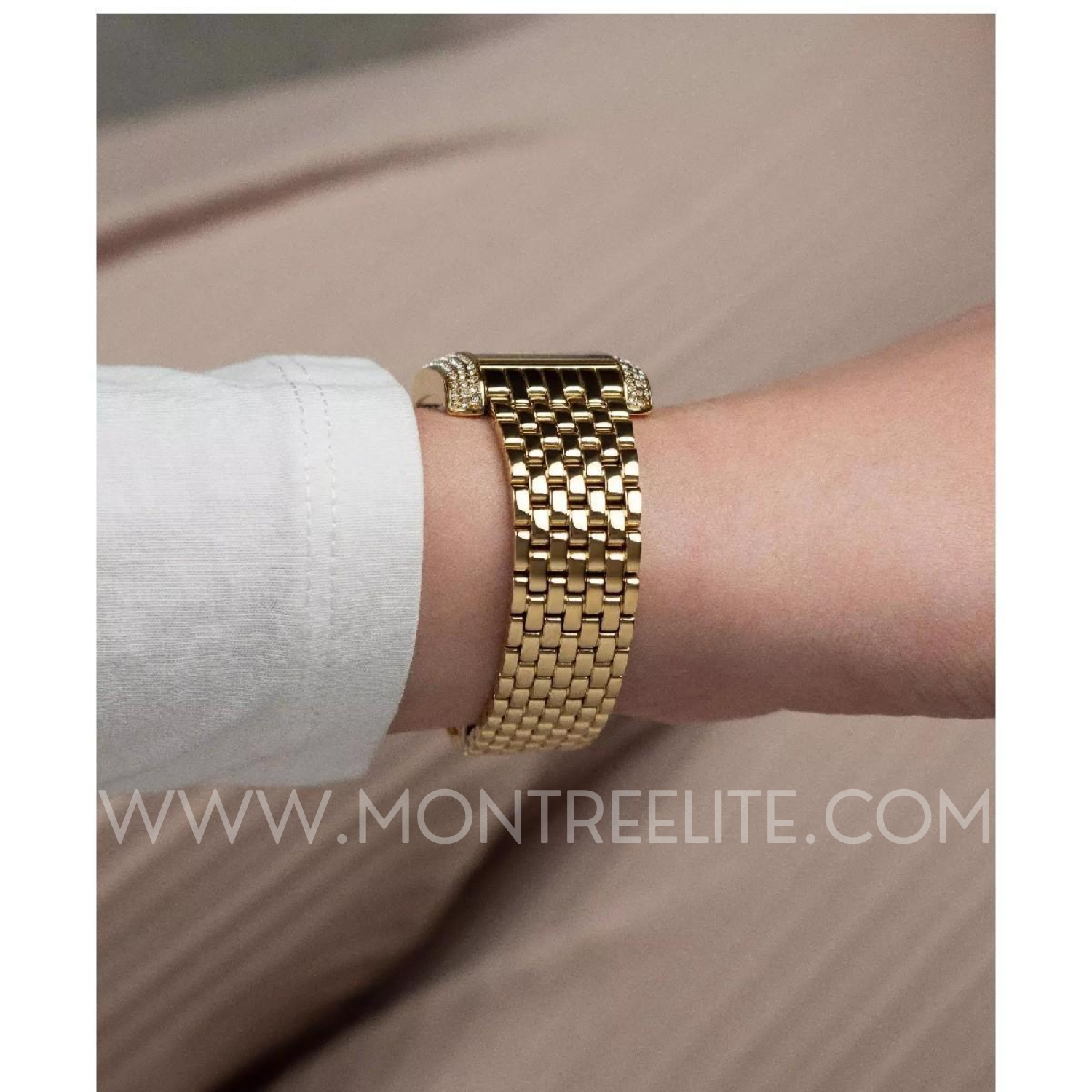 Michael Kors Petite Emery Pavé Gold-Tone pour femme MK4826