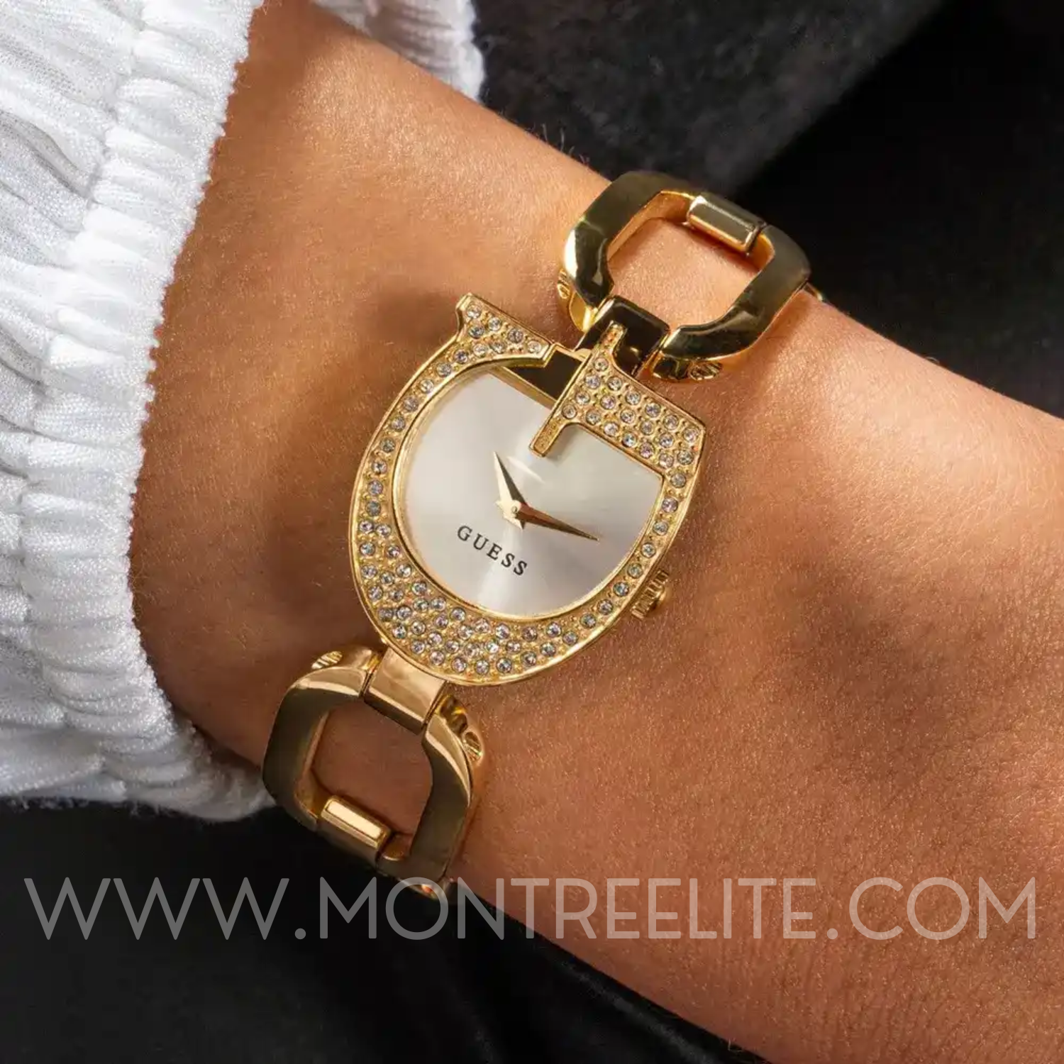 Montre Femme Guess Gia Champagne Dial Gold-tone GW0683L2