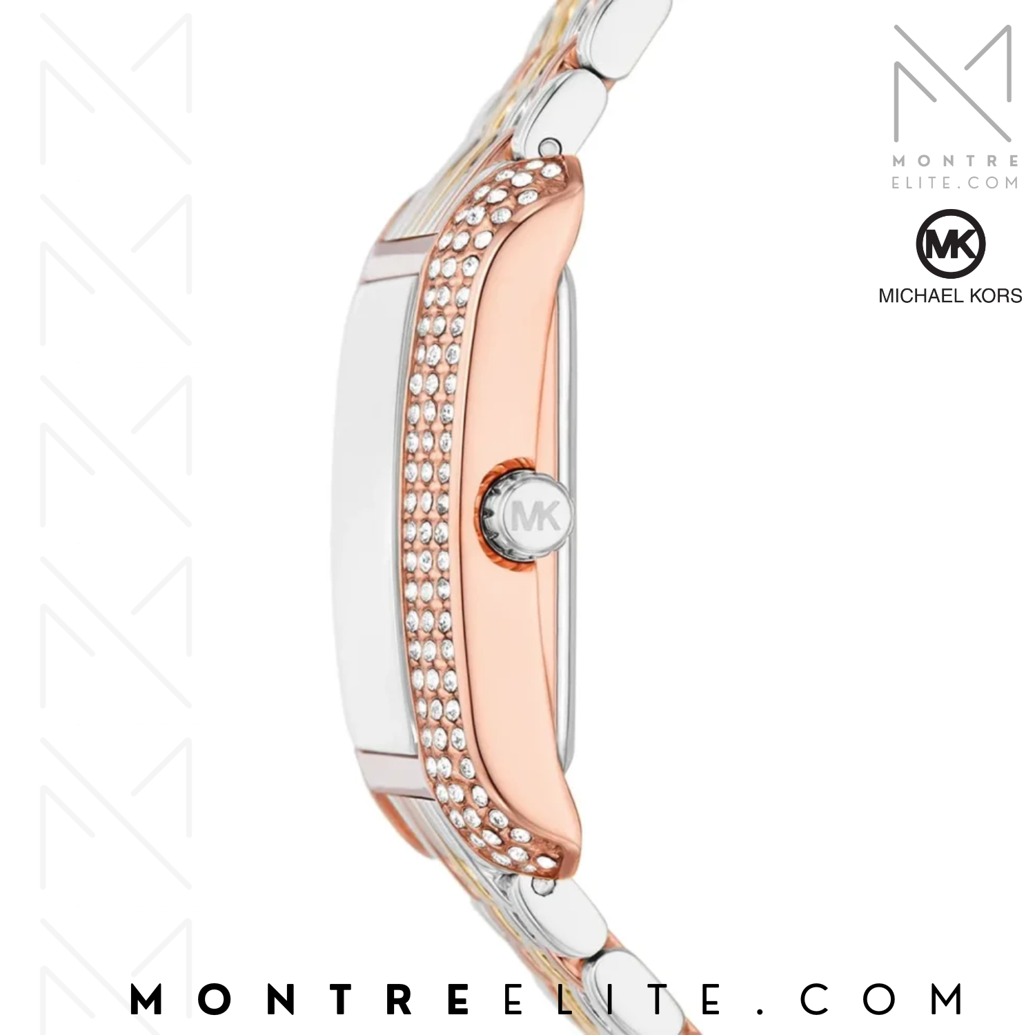 Montre femme Michael Kors Petite Emery Pavé Tri-Tone - MK4744