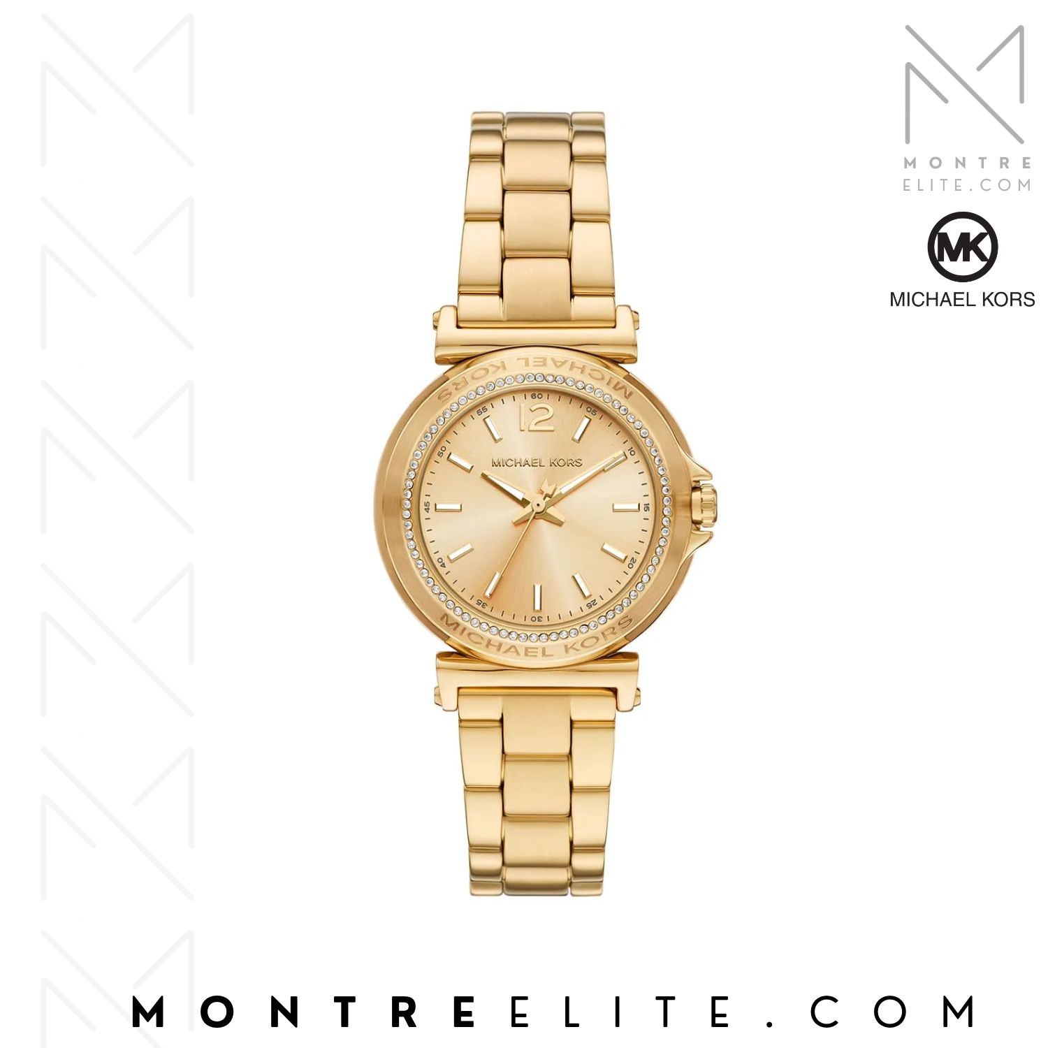 Montre femme Michael KORS Mini Maren Pavé Gold-Tone MK7516
