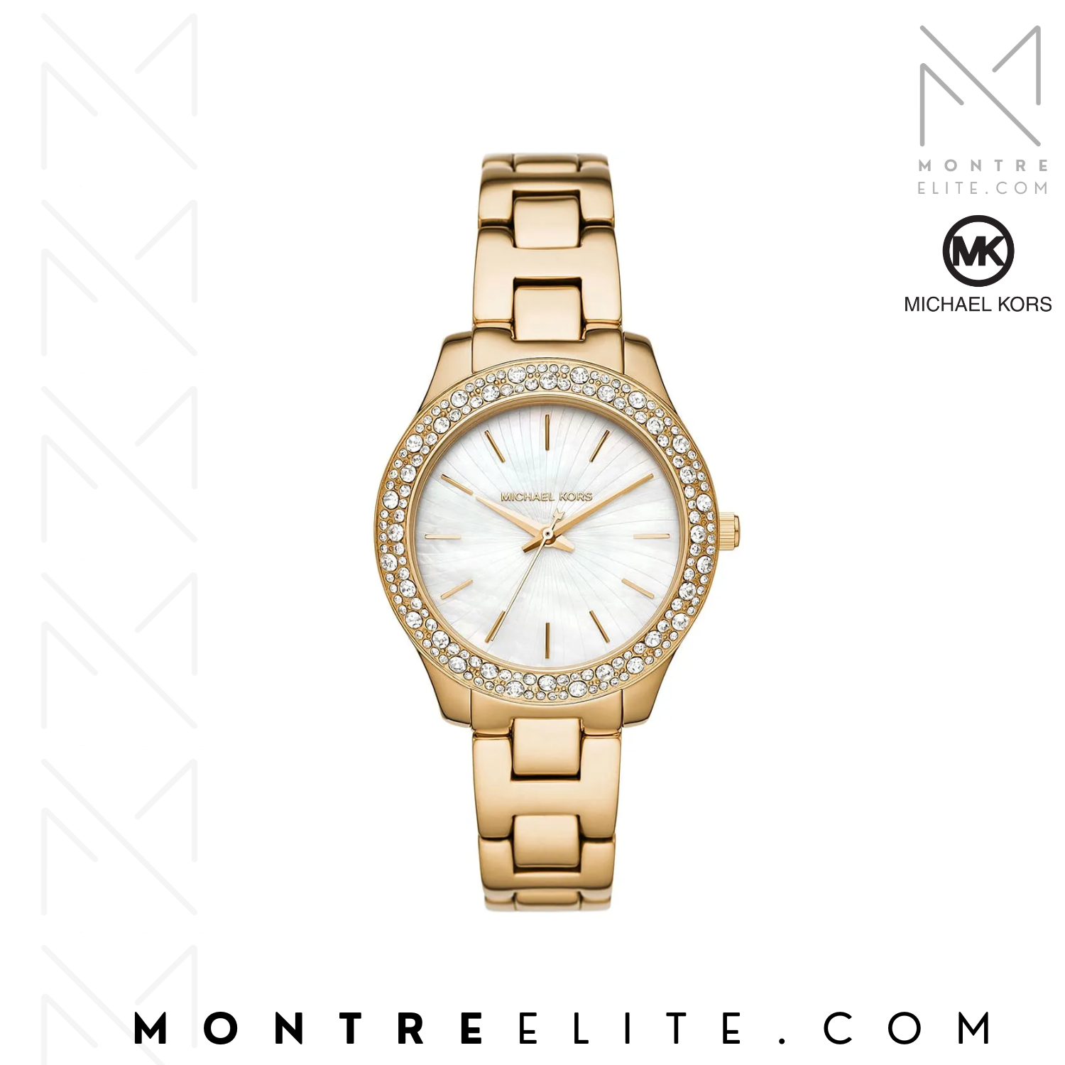 Montre femme Michael Kors Liliane Pavé Gold-Tone MK4555