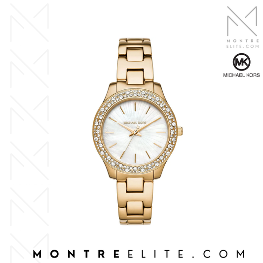 Montre femme Michael Kors Liliane Pavé Gold-Tone MK4555