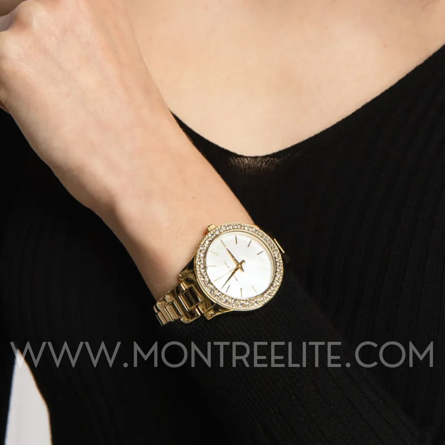 Montre femme Michael Kors Liliane Pavé Gold-Tone MK4555