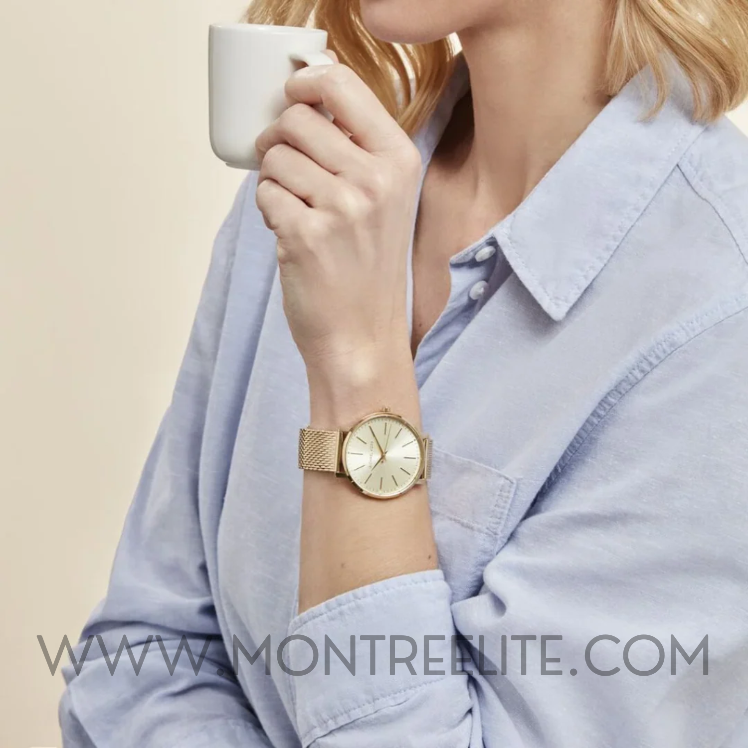 Montre Michael Kors PYPER  doré  pour femmes MK4339