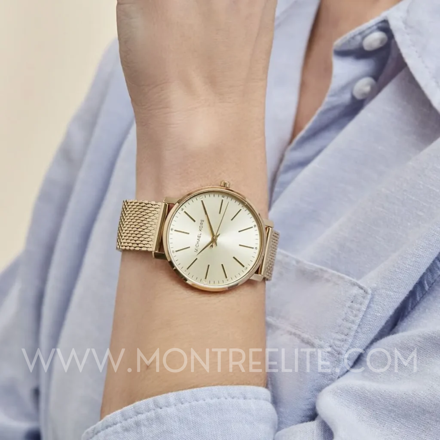 Montre Michael Kors PYPER  doré  pour femmes MK4339
