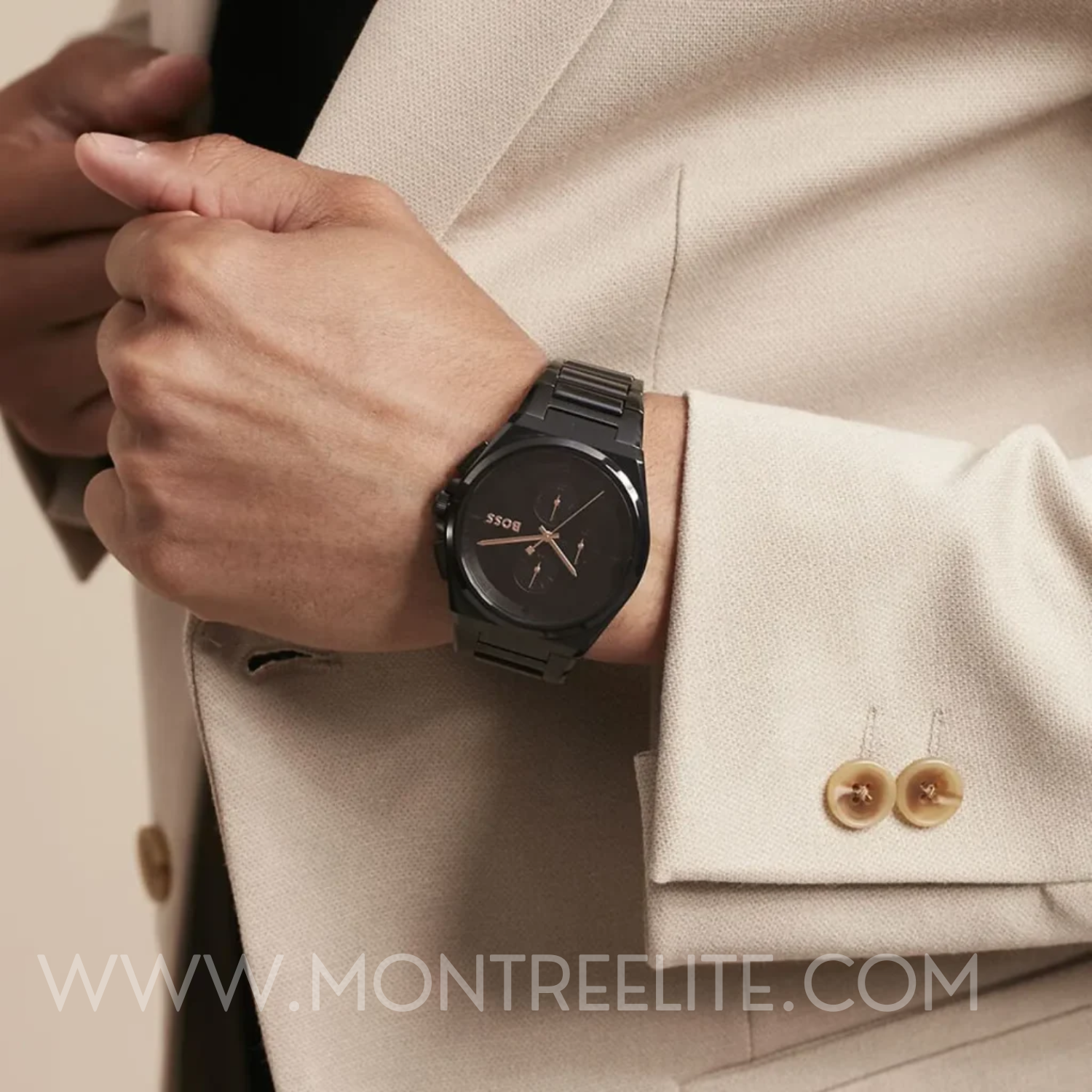 Montre HUGO BOSS Pour Hommes Steer 1514068 Noire