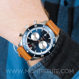 Hugo Boss Santiago pour homme en cuir tabac 1513860