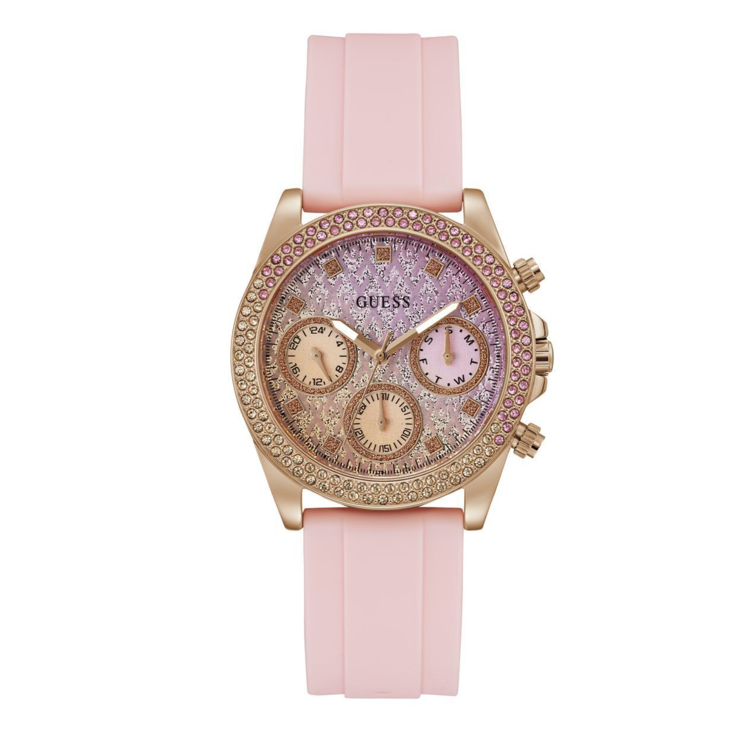 Montre Femme Guess Brillant Rose GW0032L4