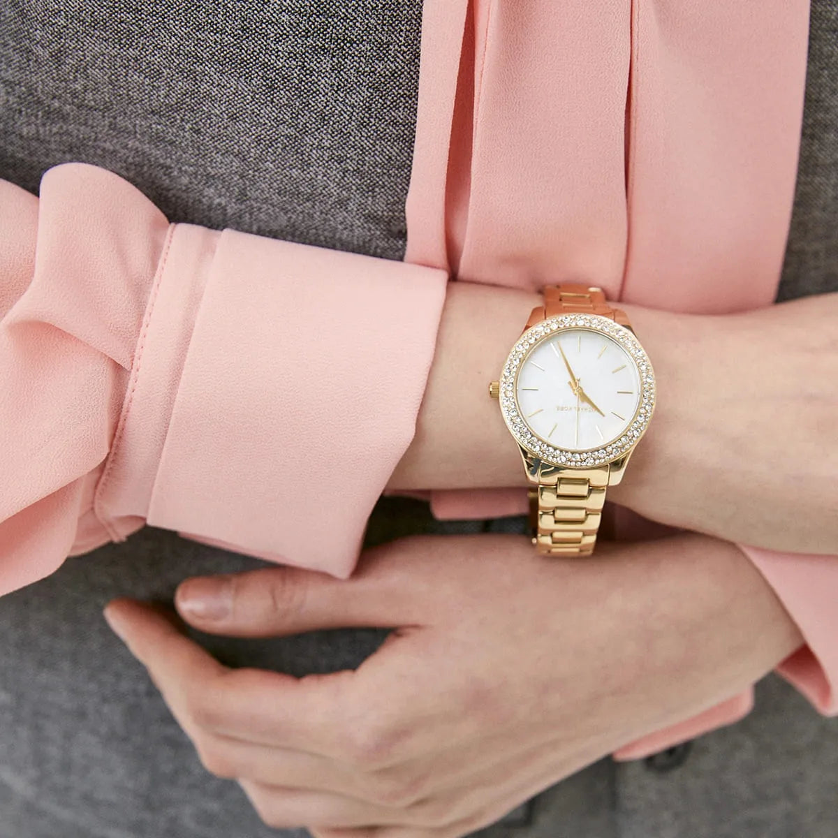 Montre femme Michael Kors Liliane Pavé Gold-Tone MK4555